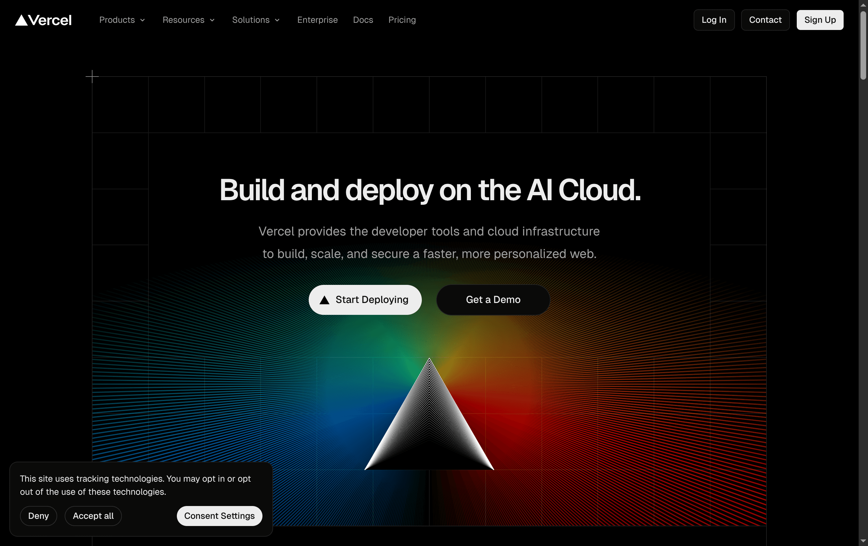 Cookie consent interface